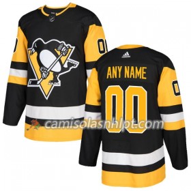 Camisola Pittsburgh Penguins Personalizado Adidas 2017-2018 Preto Authentic - Homem